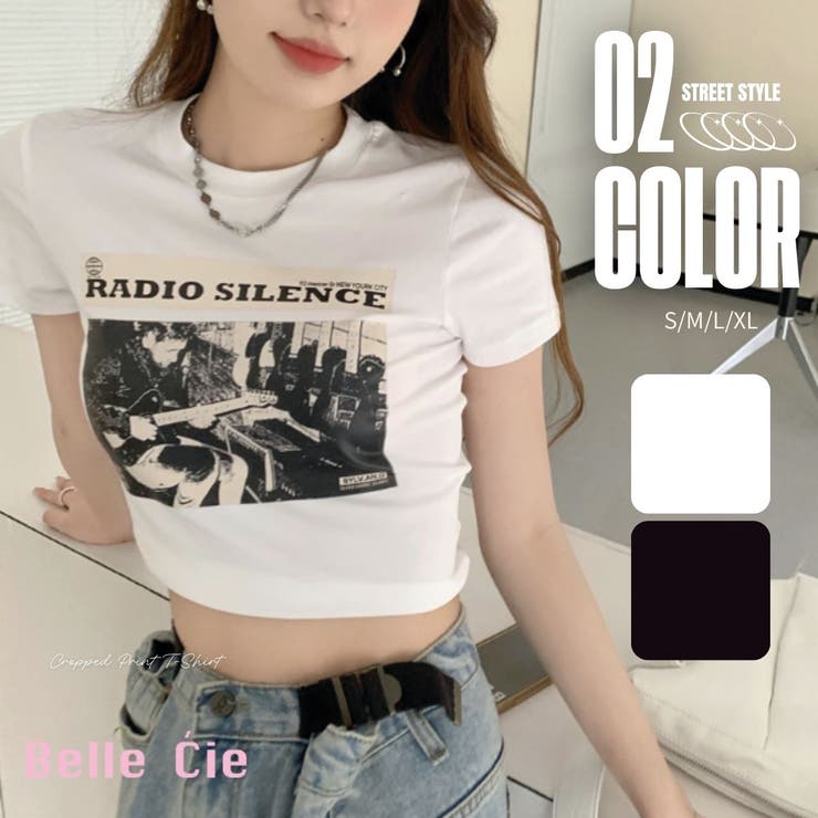 Tシャツ 半袖 転写 | Belle Cie | 詳細画像1 