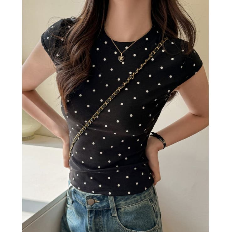 ドットTシャツ レディース ドット柄T | Belle Cie | 詳細画像5 