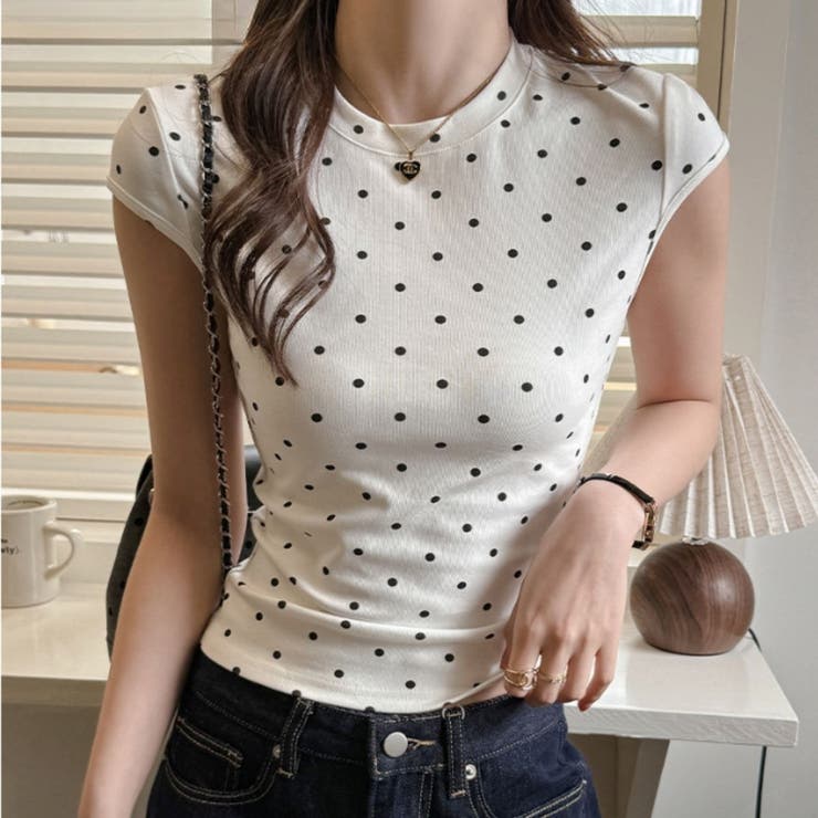 ドットTシャツ レディース ドット柄T | Belle Cie | 詳細画像9 