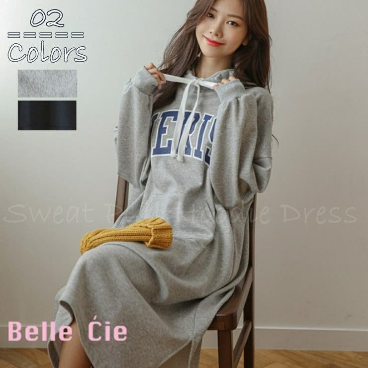 ビッグロゴ スウェットワンピ スウェット | Belle Cie | 詳細画像1 