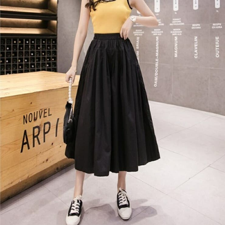 ブラック | ガウチョ カジュアル スカパン | Belle Cie