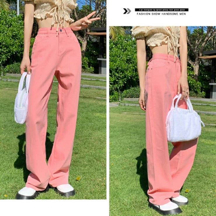 カラーパンツ レディース ストレートパンツ | Belle Cie | 詳細画像4 