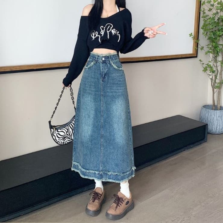 ロングスカート デニム レディース | Belle Cie | 詳細画像5 