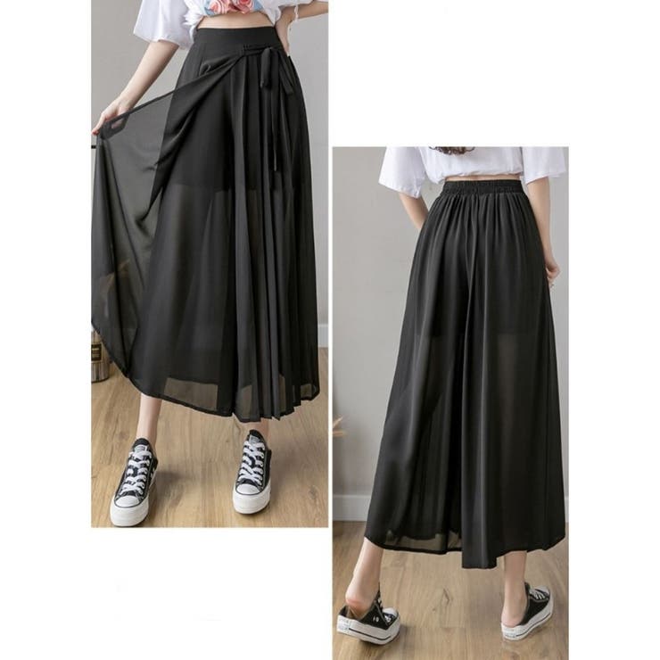 シフォン ガウチョ 韓国ファッション | Belle Cie | 詳細画像12 