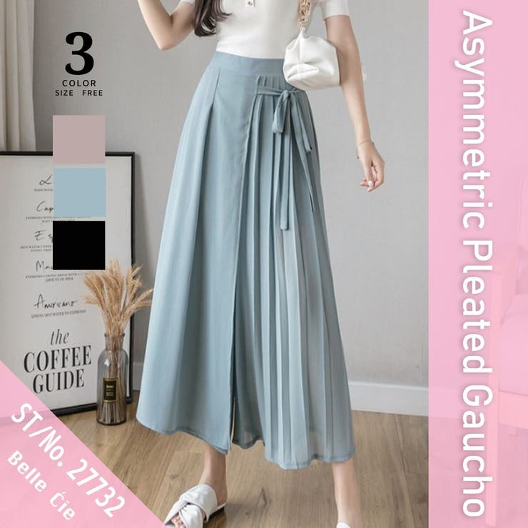 シフォン ガウチョ 韓国ファッション | Belle Cie | 詳細画像2 