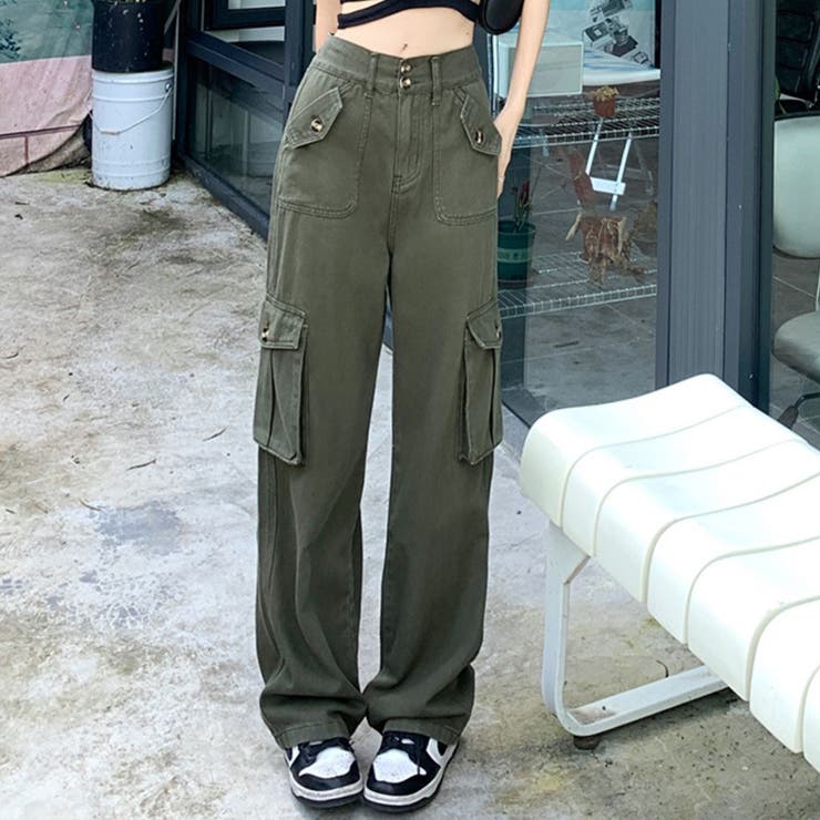 カーキ | カーゴパンツ ズボン ロングパンツ | Belle Cie