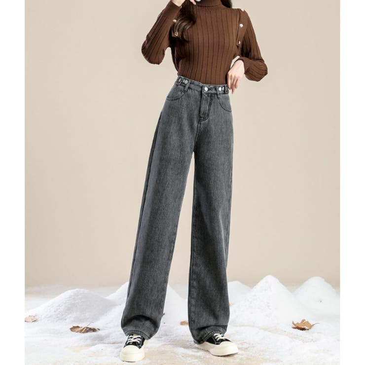 裏シャギー デニムパンツ ジーパン | Belle Cie | 詳細画像9 