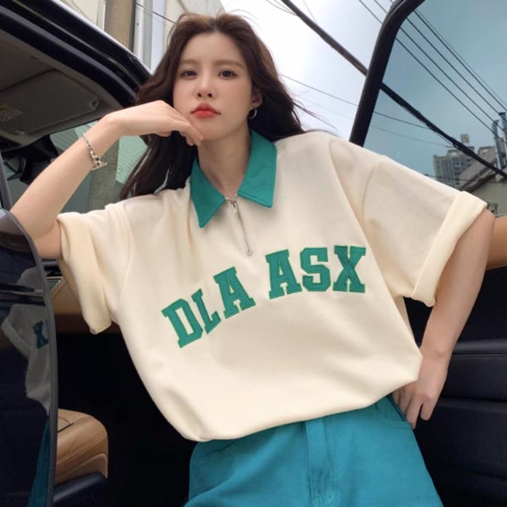 Tシャツ ハーフジップ 半袖[品番：AMVW0000694]｜Belle Cie