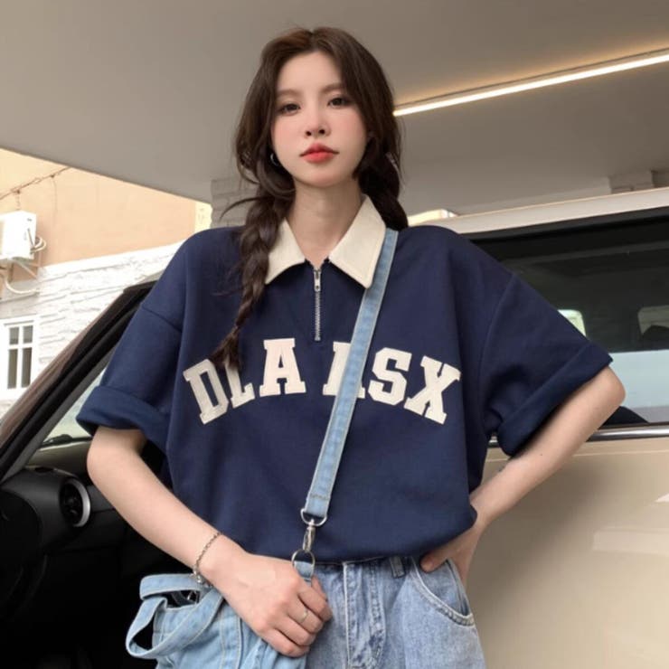 ふるさと納税 服 女 愛媛県 松山市  ネイビー レディース　綿・モダール半袖Ｔシャツ（2枚組）FL23SS-0010W サイズ M サイズ M ネイビー】レディース綿・モダール半袖デザインTシャツ（FL23SS