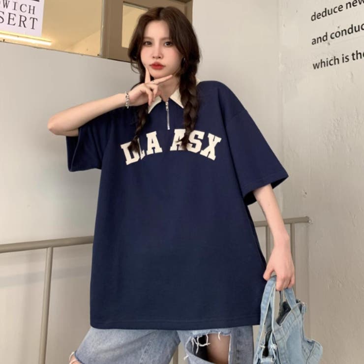 Tシャツ ハーフジップ 半袖 | Belle Cie | 詳細画像13 