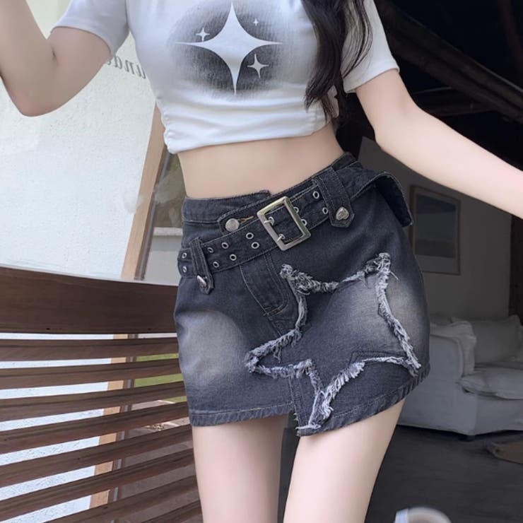 デニム ショートパンツ スカート[品番：AMVW0000721]｜Belle Cie