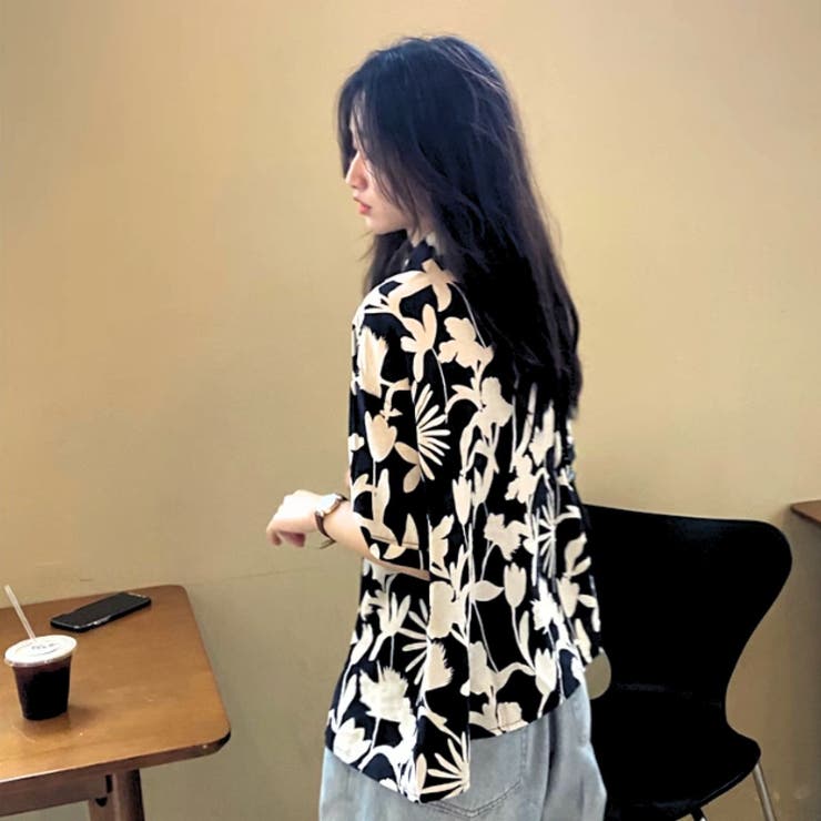 花柄 シャツ レディース[品番：AMVW0000729]｜Belle Cie（ベルシー）の