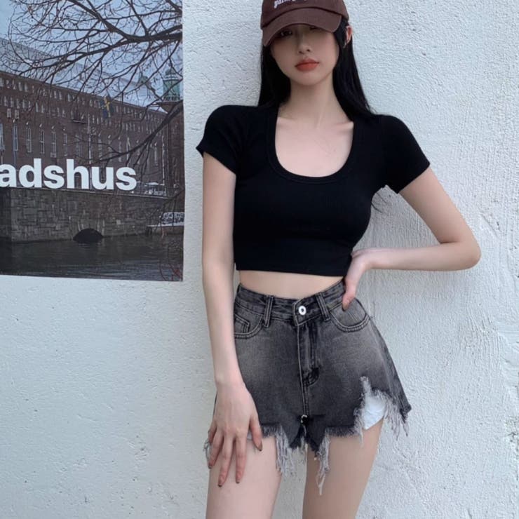 デニム ショートパンツ ジーパン | Belle Cie | 詳細画像9 