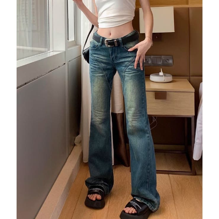 デニムパンツ ブーツカット ジーパン[品番：AMVW0000754]｜Belle