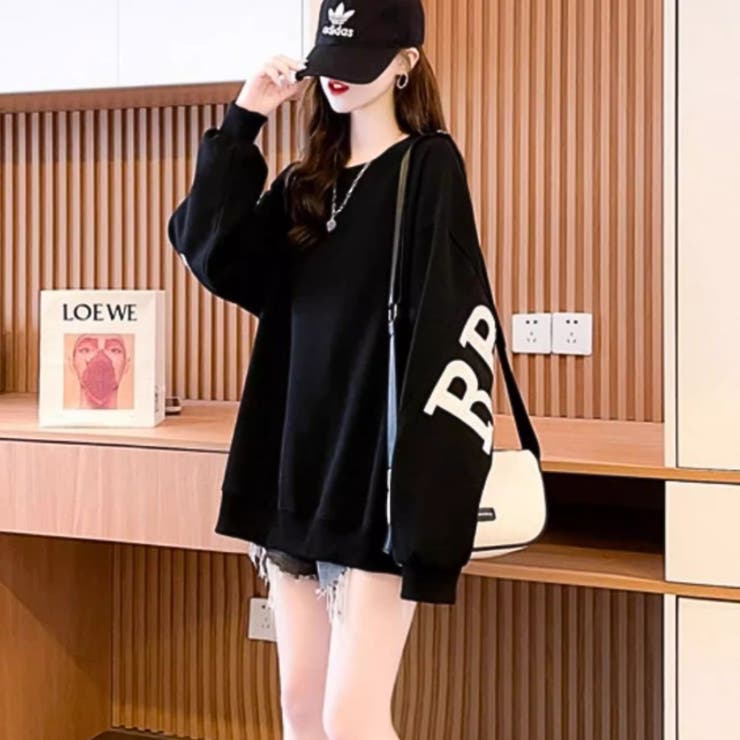 ブラック | トレーナー スウェット トップス | Belle Cie