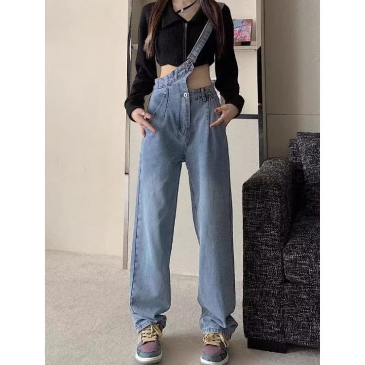 デニムパンツ ワイドパンツ ストレート | Belle Cie | 詳細画像4 