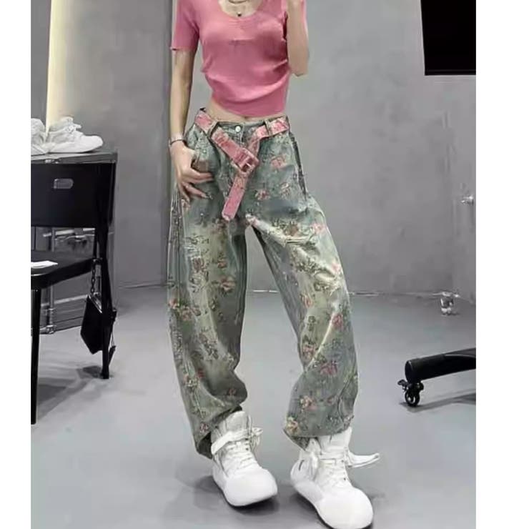 デニムパンツ ワイドパンツ ストレート | Belle Cie | 詳細画像5 