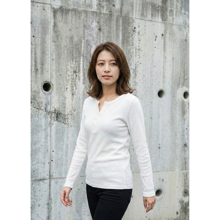 カットソー ヘンリーネックTシャツ レディース | Belle Cie | 詳細画像4 