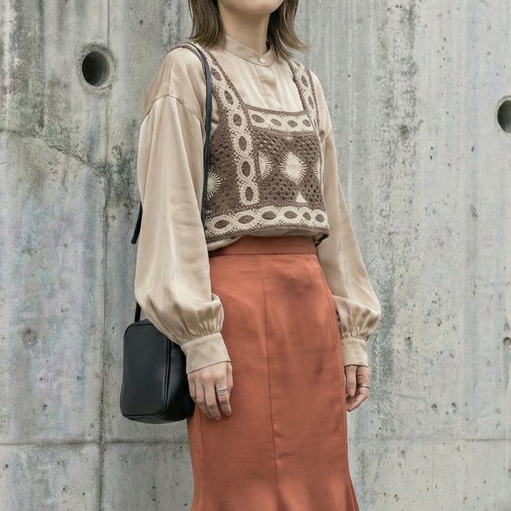 ブラウン | クロシェ キャミ 多色 | Belle Cie