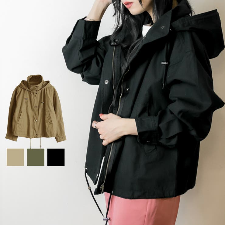 チノツイルマウンテンパーカー ミリタリージャケット ブルゾン 品番 Atow Atone アットワン のレディース ファッション通販 Shoplist ショップリスト