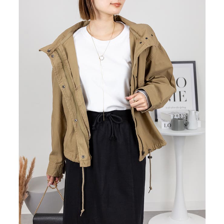 チノツイルマウンテンパーカー ミリタリージャケット ブルゾン | atONE | 詳細画像47 