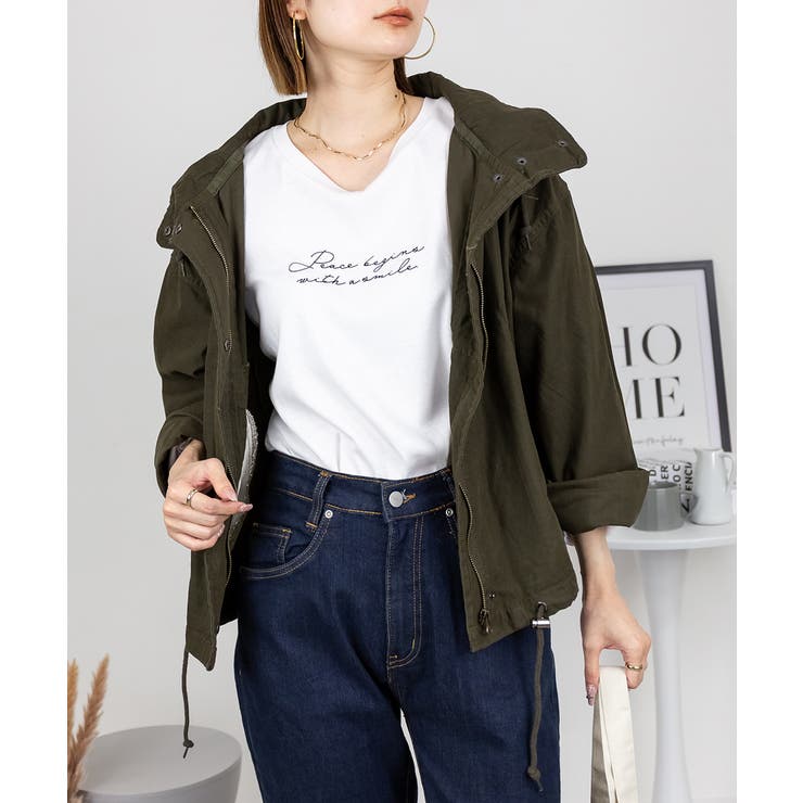 チノツイルマウンテンパーカー ミリタリージャケット ブルゾン | atONE | 詳細画像61 