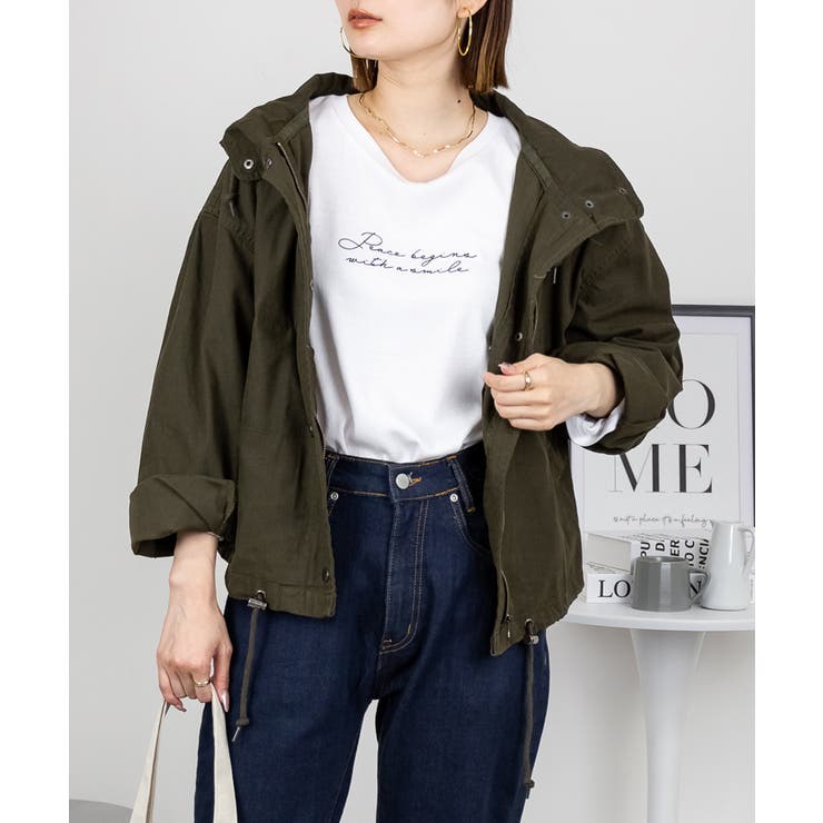 チノツイルマウンテンパーカー ミリタリージャケット ブルゾン | atONE | 詳細画像62 