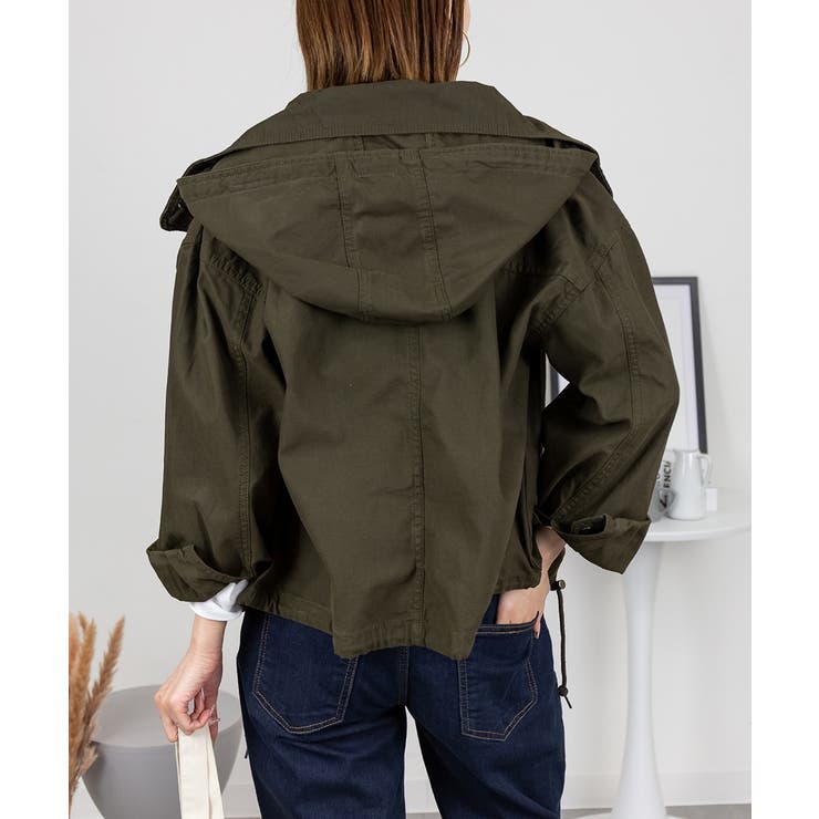 チノツイルマウンテンパーカー ミリタリージャケット ブルゾン | atONE | 詳細画像64 