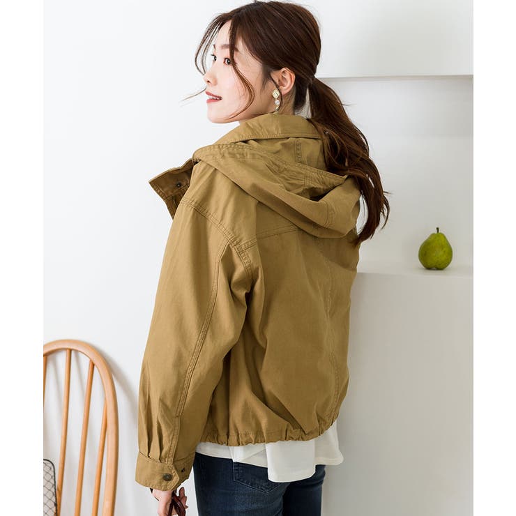 チノツイルマウンテンパーカー ミリタリージャケット ブルゾン | atONE | 詳細画像16 