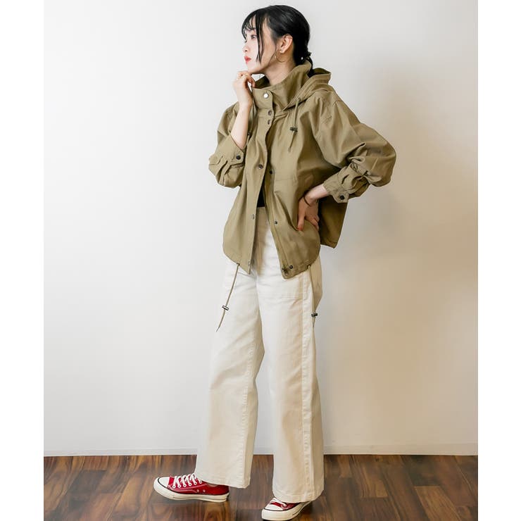 チノツイルマウンテンパーカー ミリタリージャケット ブルゾン | atONE | 詳細画像35 