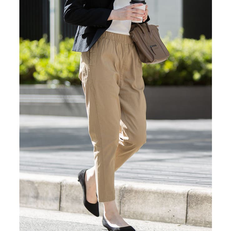 【快適ストレッチ】ウエストゴムルーズテーパードパンツ | atONE | 詳細画像53 