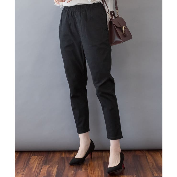 【快適ストレッチ】ウエストゴムルーズテーパードパンツ | atONE | 詳細画像57 