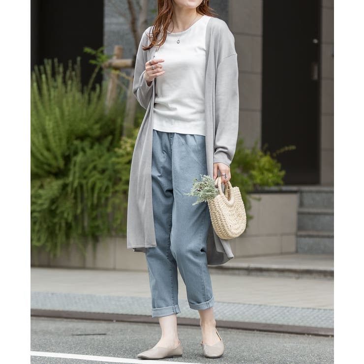 【快適ストレッチ】ウエストゴムルーズテーパードパンツ | atONE | 詳細画像62 