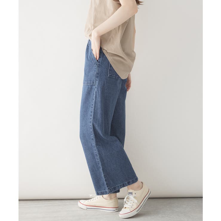 デニムワイドパンツ | atONE | 詳細画像10 