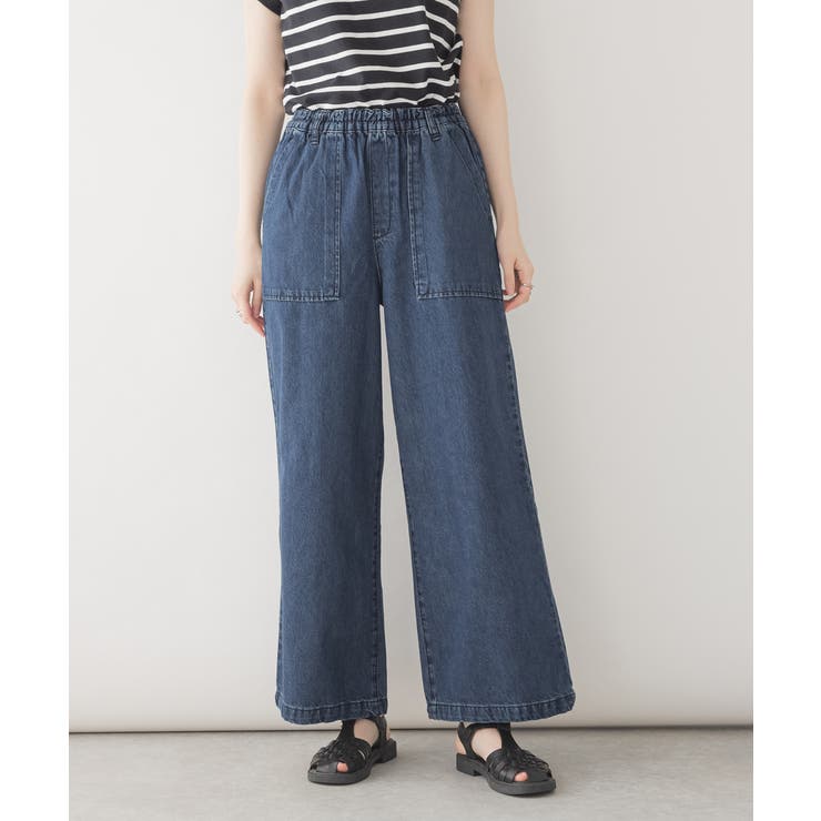 デニムワイドパンツ | atONE | 詳細画像13 