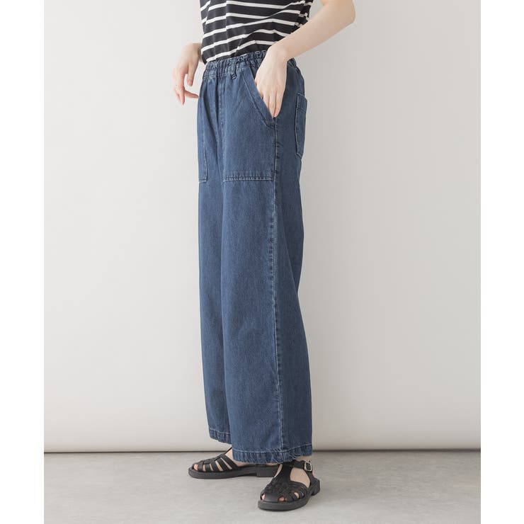 デニムワイドパンツ | atONE | 詳細画像14 