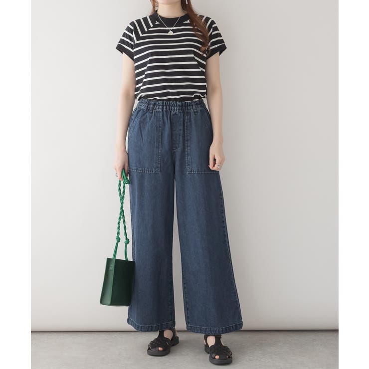 デニムワイドパンツ | atONE | 詳細画像16 