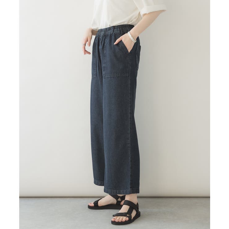 デニムワイドパンツ | atONE | 詳細画像18 