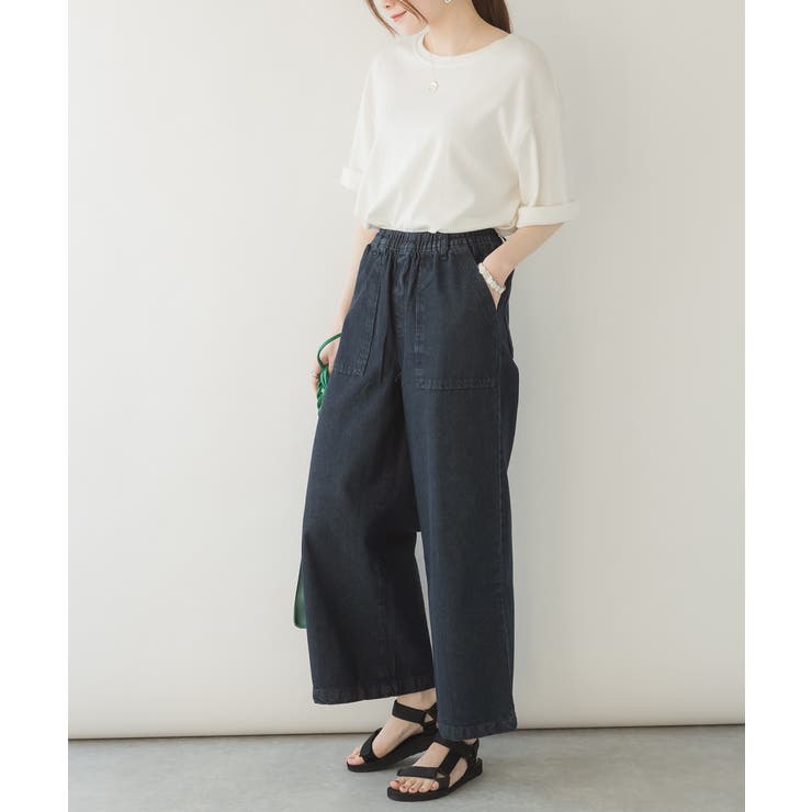 デニムワイドパンツ | atONE | 詳細画像20 