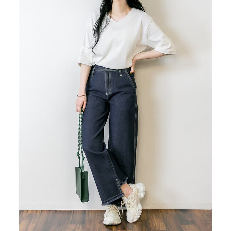 アレキサンダーワン　裾スリットデニム ALEXANDER WANG(アレキサンダーワン) デニムパンツ ライト