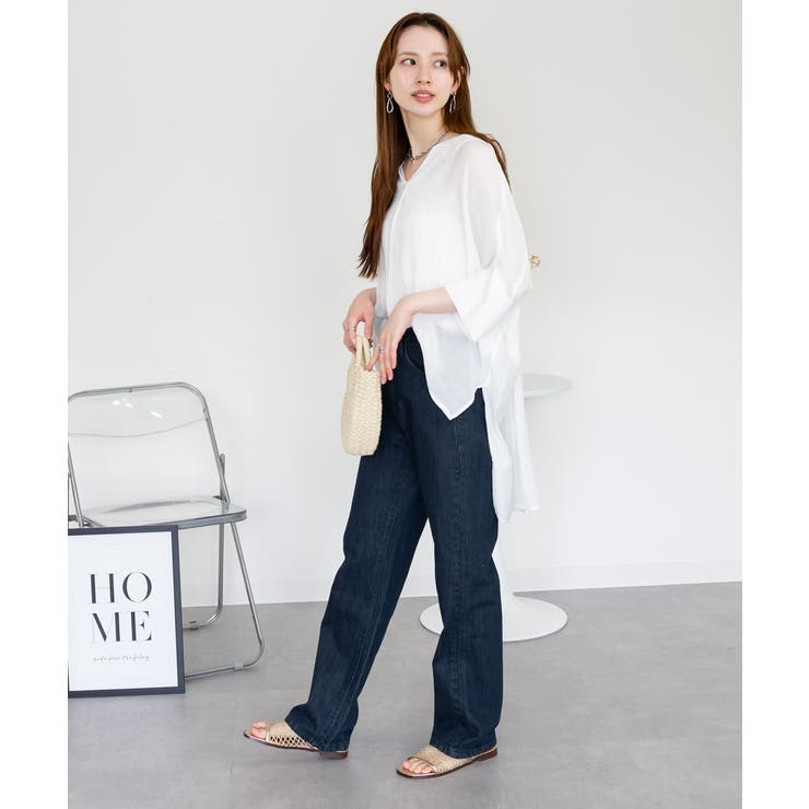 スリムストレートデニムパンツ | atONE | 詳細画像37 