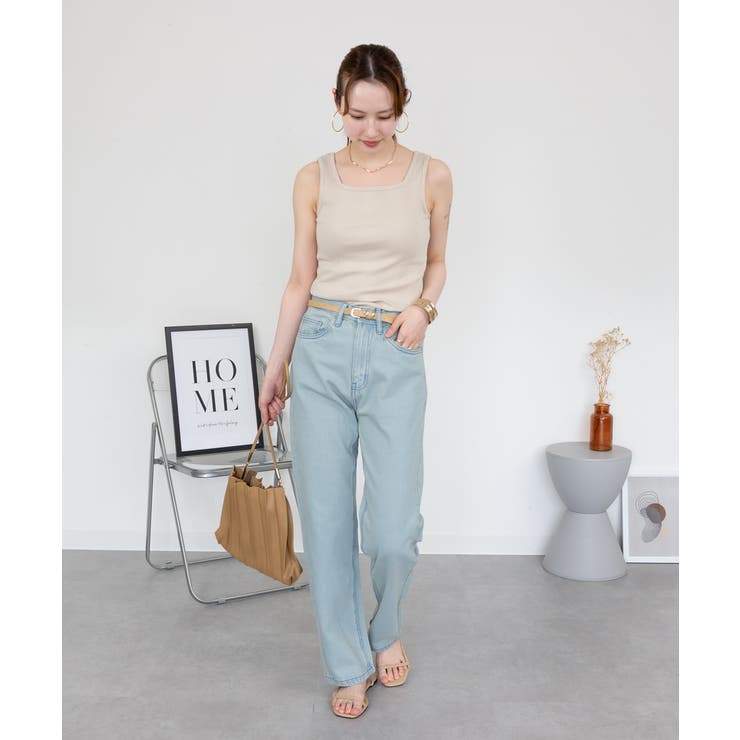 スリムストレートデニムパンツ | atONE | 詳細画像45 