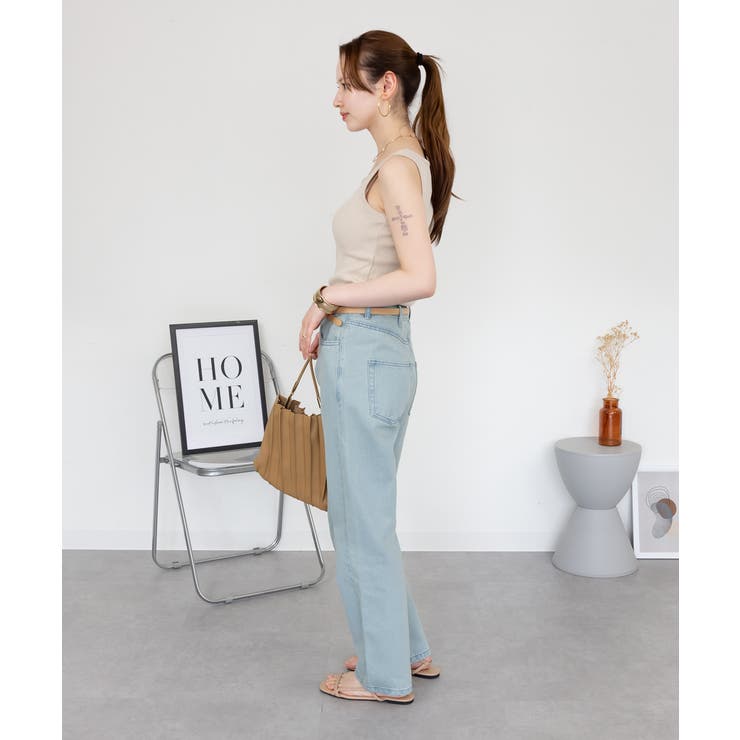 スリムストレートデニムパンツ | atONE | 詳細画像48 