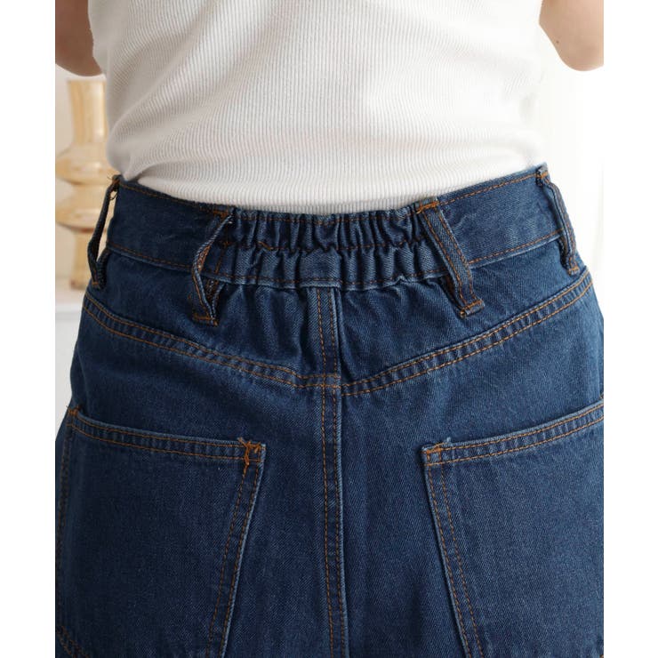 裾スリット コットンデニムフレアパンツ | atONE | 詳細画像26 