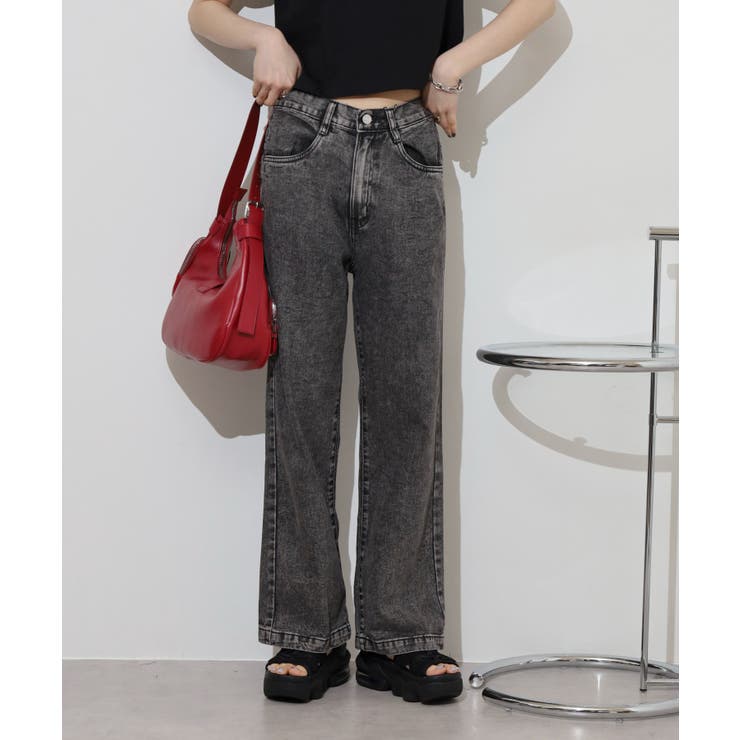 コットンデニムワイドパンツ[品番：ATOW0001274]｜atONE（アット