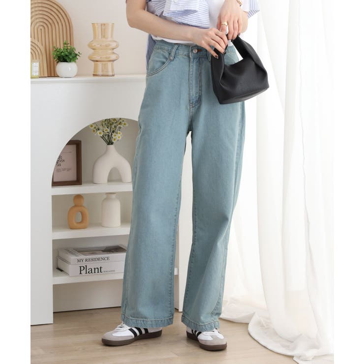 コットンデニムワイドパンツ | atONE | 詳細画像10 