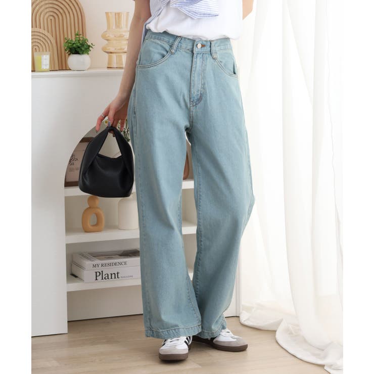 コットンデニムワイドパンツ | atONE | 詳細画像11 