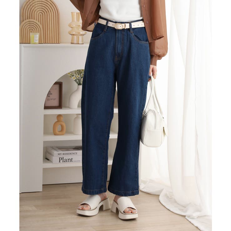 コットンデニムワイドパンツ | atONE | 詳細画像16 