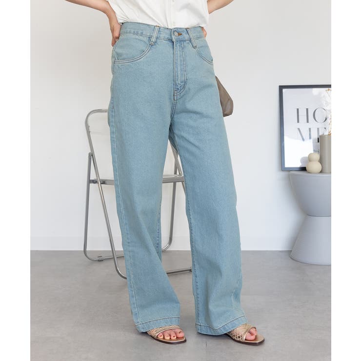 コットンデニムワイドパンツ | atONE | 詳細画像28 