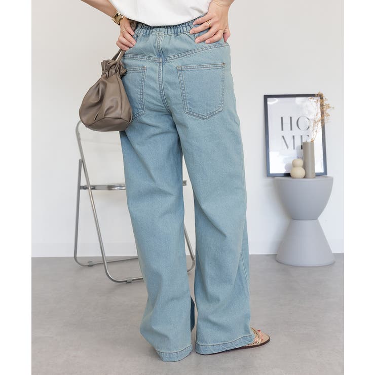 コットンデニムワイドパンツ | atONE | 詳細画像31 